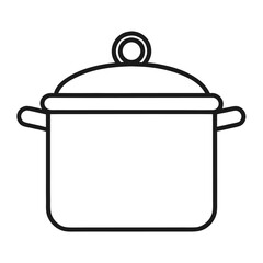cooking pot vector illustration