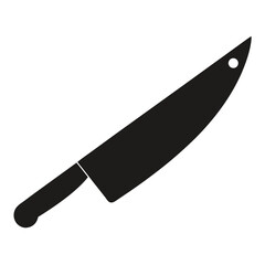 knife on a white background