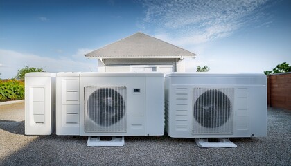 white air conditioner unit home cooling system