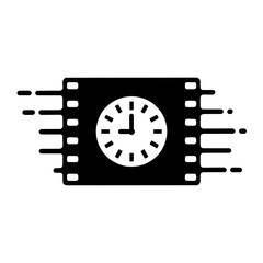 Slow Motion Video Icon High-Speed Footage Playback Symbol