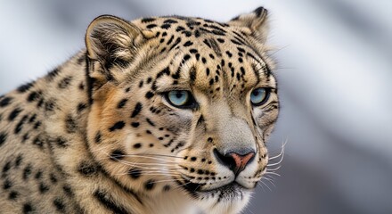 Fototapeta premium close up portrait of a leopard