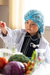 Little Scientist Experiments with Chemical Mixing For young children to learn the basics of science, experiment with careers.