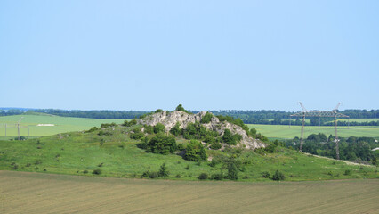 Fototapeta premium petrified rocks in Ukraine