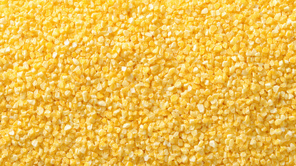 Bulk yellow cornmeal displays a fine, granular texture ideal for baking and cooking traditional dishes