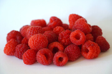 many ripe red berry raspberry harvest agriculture background texture