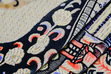 Soft, patterned, fine wool fabric texture for backgrounds, natural textile motifs.