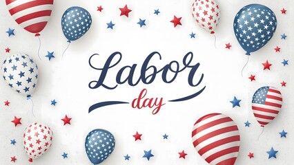 Happy Labor Day! Celebrate with Patriotic Balloons and Stars