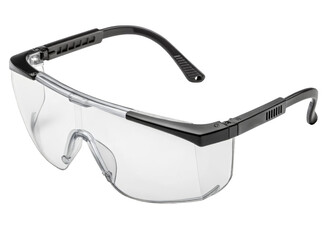 safety glasses isolated on a transparent background.	
