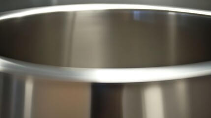 Gleaming Metallurgical Surface: An Abstract Exploration of Polished Steel with Soft Reflections and Blurred Edges, Presenting a Minimalist Aesthetic