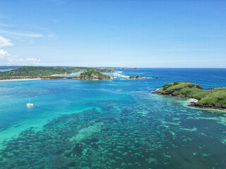 Fototapeta premium Aerial view of coastline