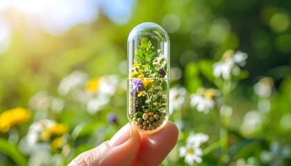 Botanical Capsule in Hand – Macro Detail.