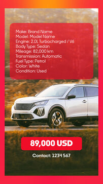 Car Dealership Promo Animation | Auto Sale Ad Slideshow Template