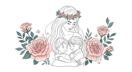 Whimsical floral wedding cake adorned with romantic roses and delicate greenery creating a dreamy celebration ambiance