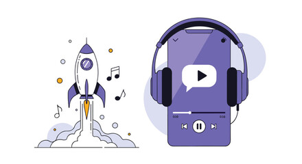 Launching new music streaming service with innovative features and user friendly interface for global audiences