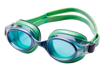 swim goggles isolated on a transparent background.	