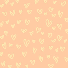 Seamless heart pattern design for romantic and holiday backgrounds