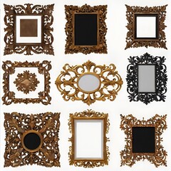 Collection of Ornate Antique Frames

