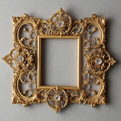 Victorian Square Gold Filigree Frame

