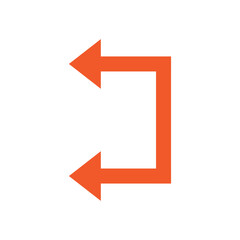 left arrows road icon