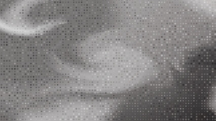 Beautiful abstraction of liquid paints in slow blending flow mixing together gently