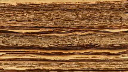 Close-up of aged book pages, showing texture and wear