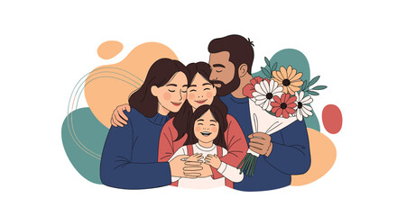 Obraz premium A heartwarming family gathering celebrating love togetherness and cherished moments amidst joyful surroundings