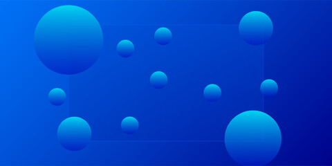 Glass morphism concept with blue sphere. eps 10 in presentation,