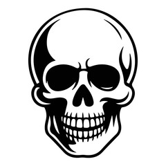 human head skull vector illustration