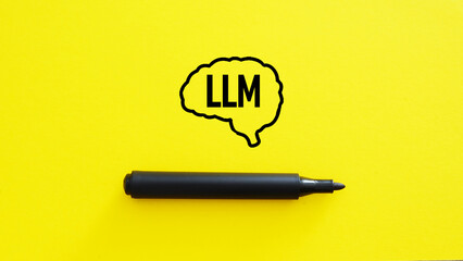 LLM large language model and custom AI solutions as Artificial intelligence driven automation...