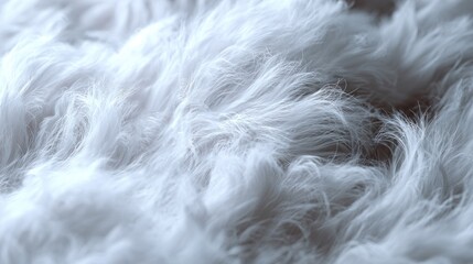 Obraz premium Close-up of fluffy, white textile texture