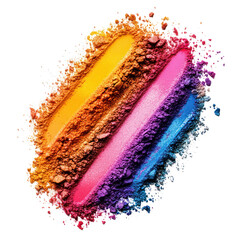  Vibrant Makeup Powder Foundation Splash High Resolution on Transparent Background