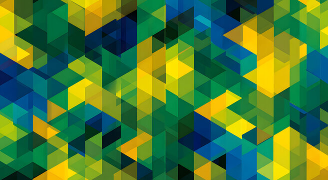brazil independence day geometric abstract background, 7 september brazil.