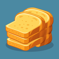 Stack of Toasted Bread Slices