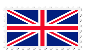 British flag stamp png sticker, national symbol illustration on transparent background. Free public domain CC0 image.