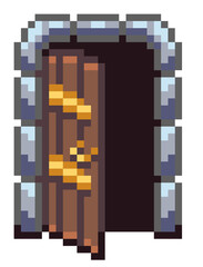 Pixel Dungeon Doors & Portals Game Assets