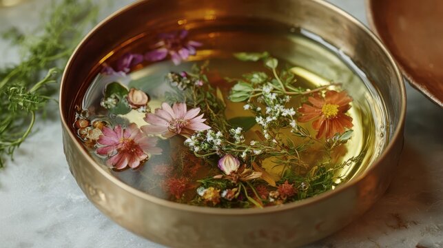 Fresh Herbs in Maceration Process for Herbal Infusion Preparation
