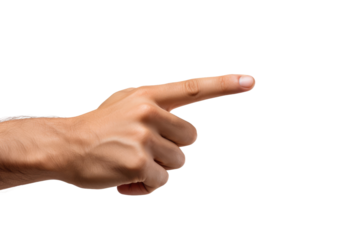 The Guiding Hand. White or PNG Transparent Background.