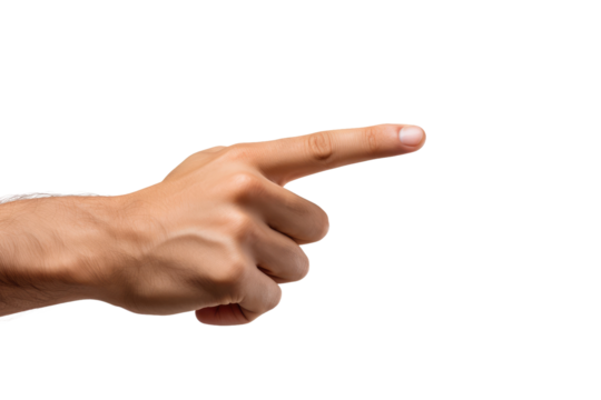 The Guiding Hand. White or PNG Transparent Background.