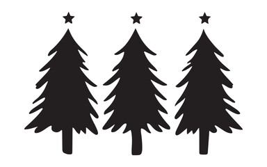 Obraz premium set of vector trees