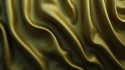 Fototapeta premium Golden Folds of Elegance Flow in Silken Gentle Grace