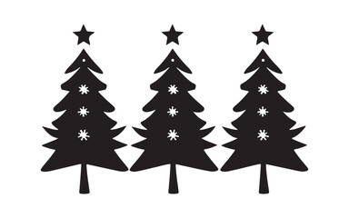 Fototapeta premium set of christmas trees