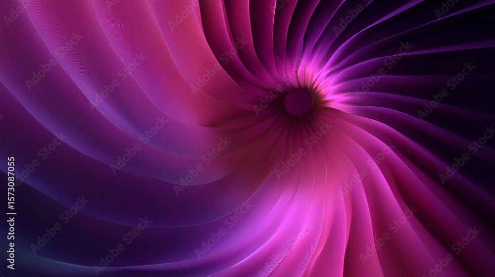 Poster swirling vibrant patterns in shades of pink and purple create dynamic visual energy in a digital bac