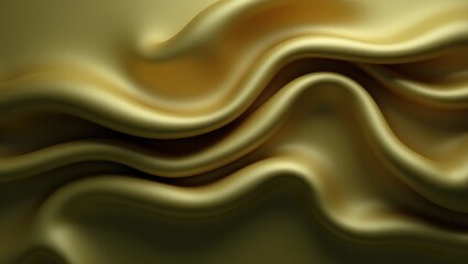 Fototapeta premium Golden Folds of Elegance Flow in Silken Gentle Grace
