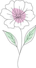 pink flower vector