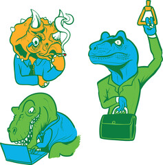 Working Dinosaur – You'll Rest When You're a Fossil Funny Design png illustration
