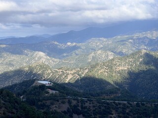 Naklejka premium View from a road in Limassol District in Cyprus island country