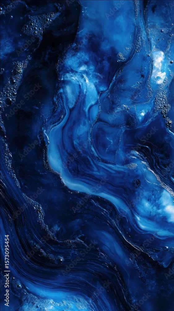 Poster a beautiful blue and white background with a striking blue and white swirl. the swirl is made up of 