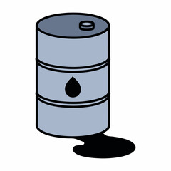 Industrial Oil Container Graphic vector illustration.