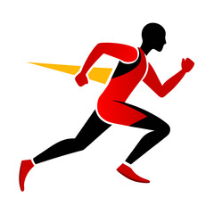 running man silhouette