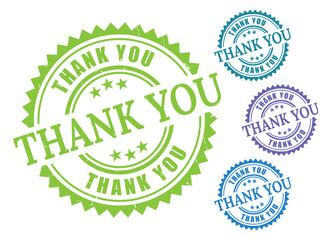 Sincere Thanks Stamp Pack, Gratitude Expression Label Vectors  